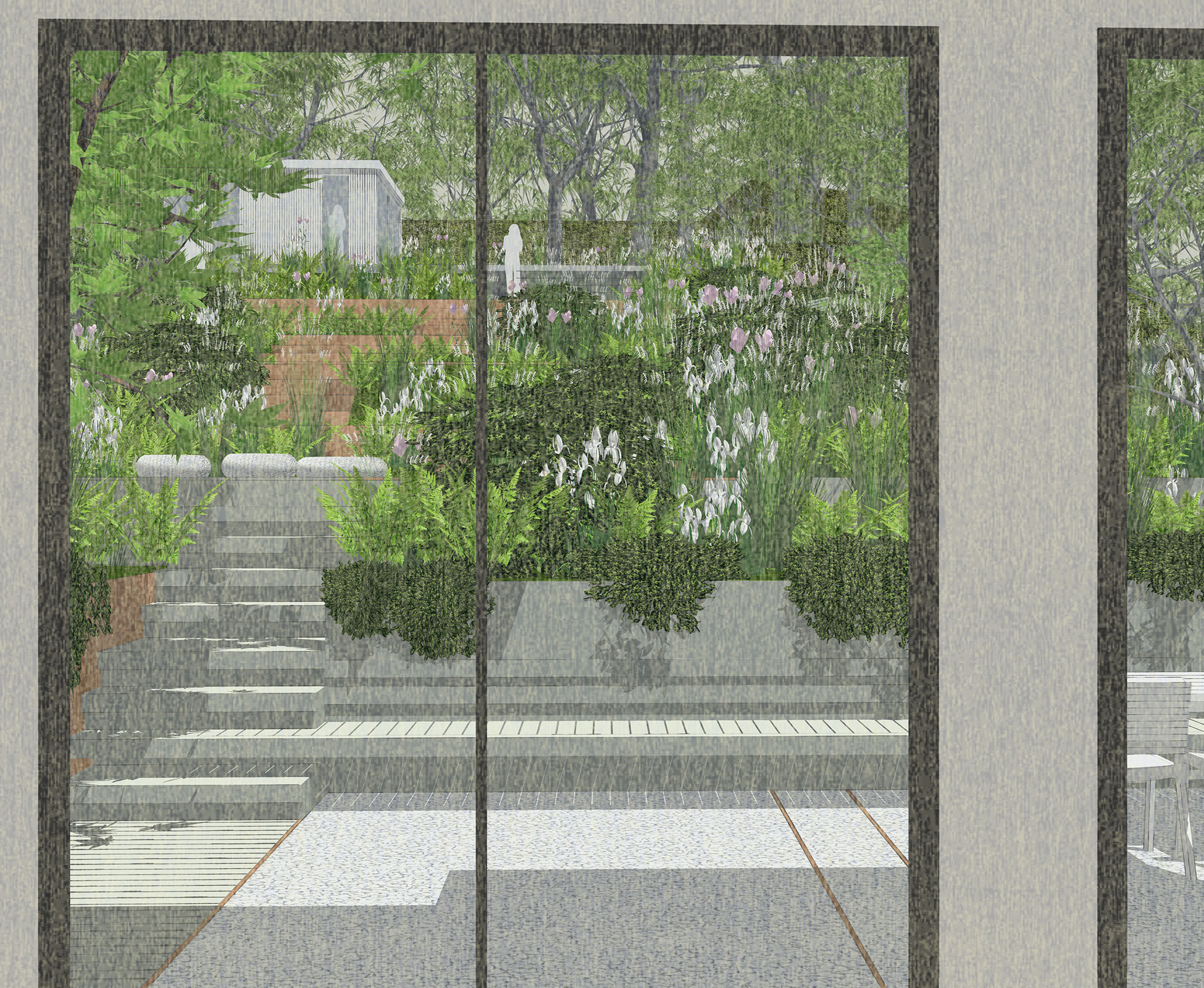 Visual of the Muswell Hill garden created by LGD during the concept phase